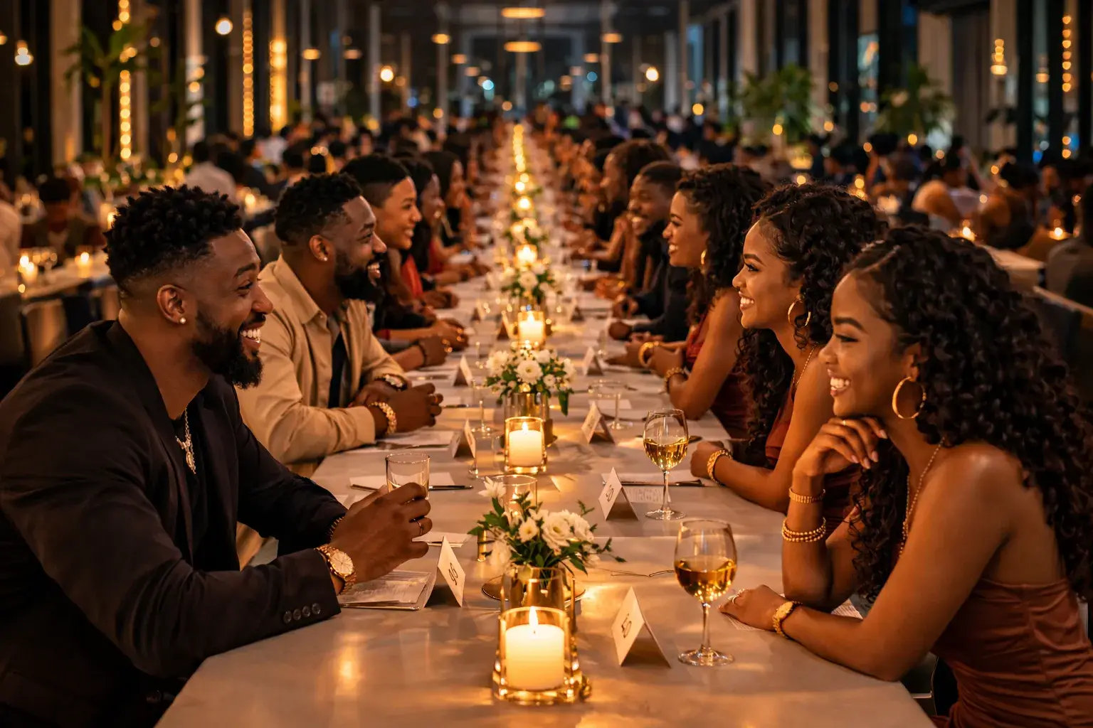 An evening at a Speed Dates event